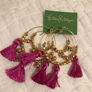 Lilly Pulitzer Hoop Earrings!